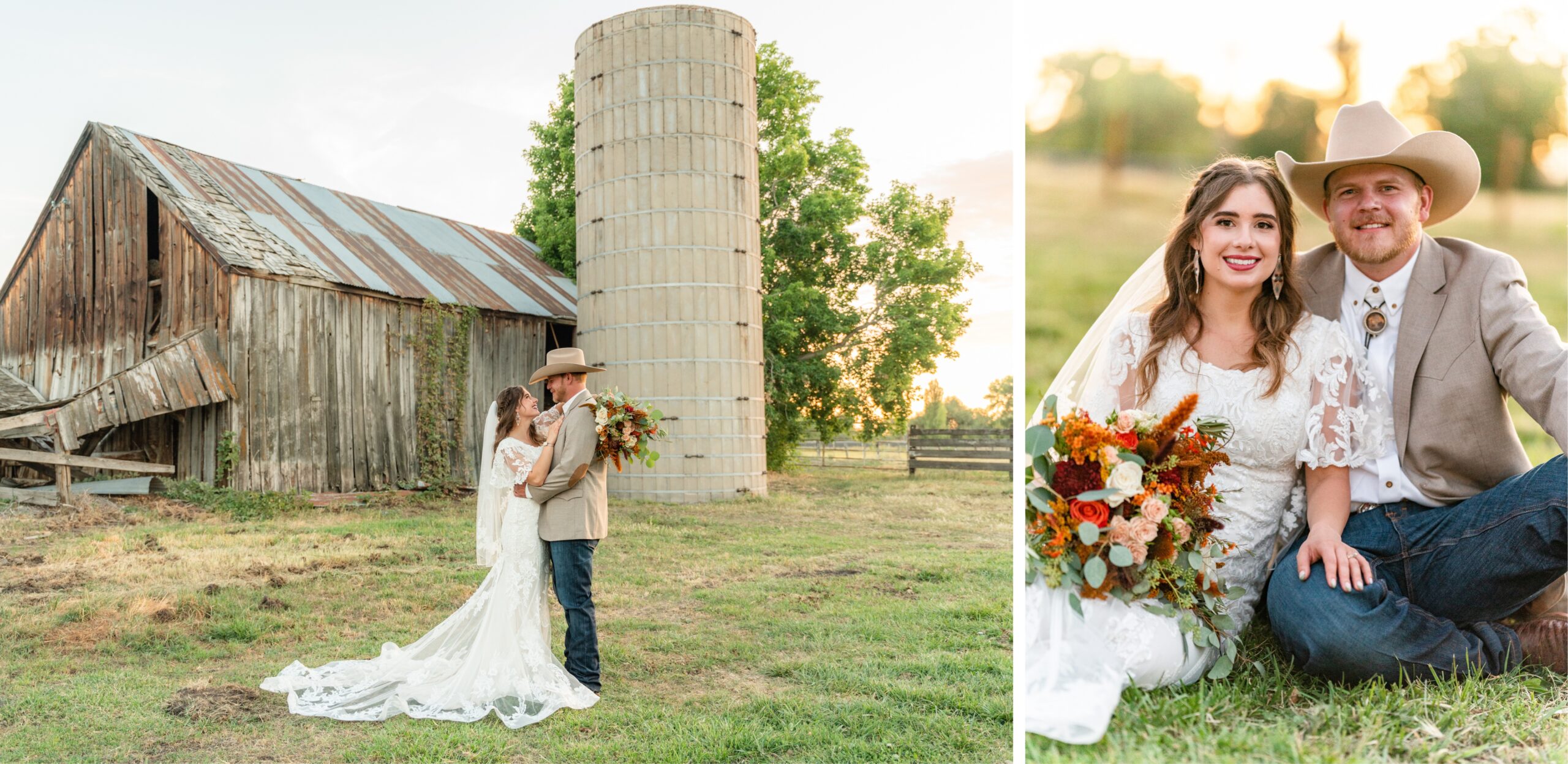 country themed wedding, groom with cowboy hat