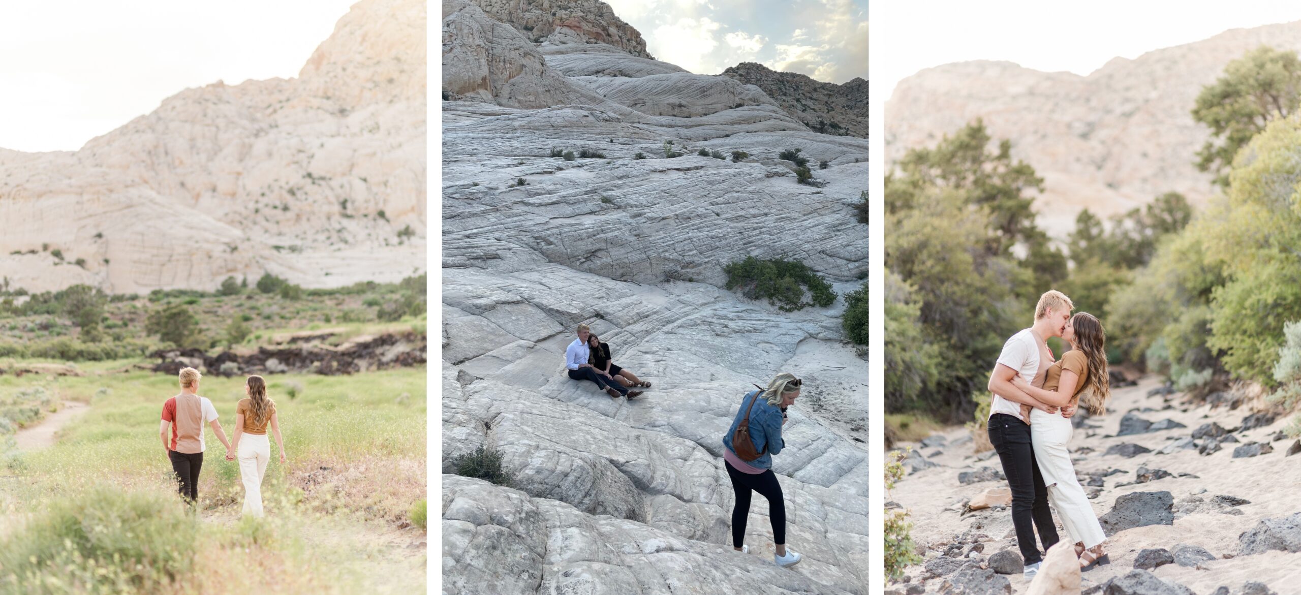 Snow Canyon State Park Engagement Photos, iphone behind the scenes